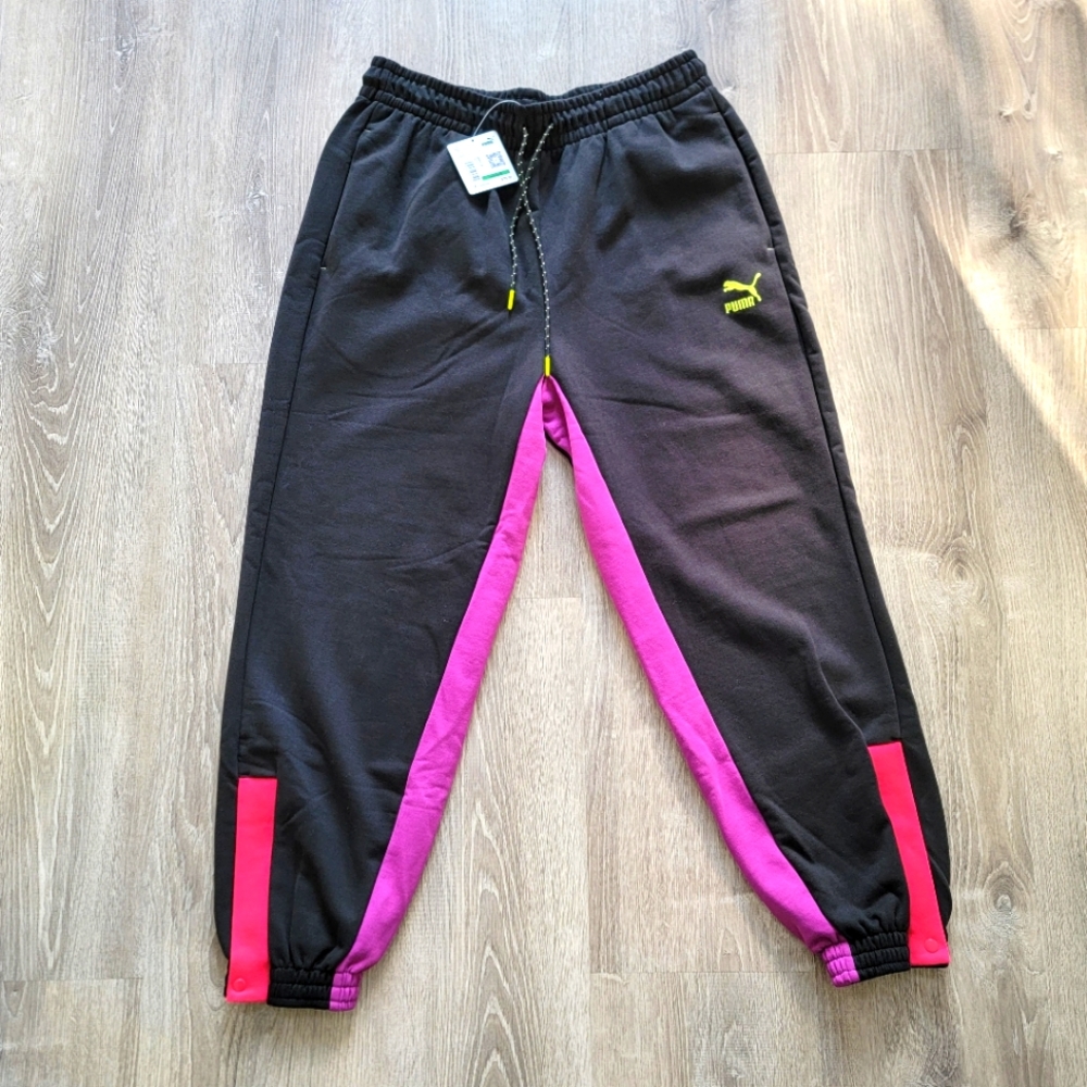BRAND NEW Puma Ski Club Color Block Sweatpants Men's Size Large